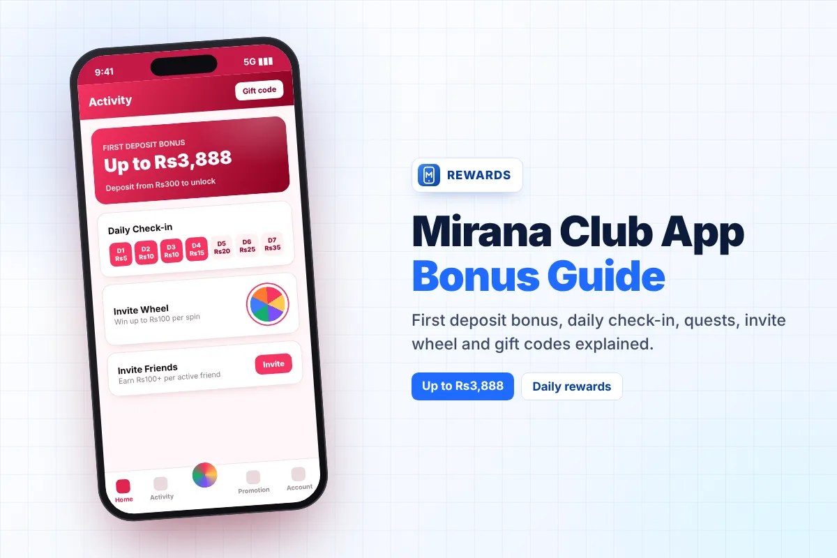 Mirana Club App Bonus Guide – Every Reward and How Turnover Works