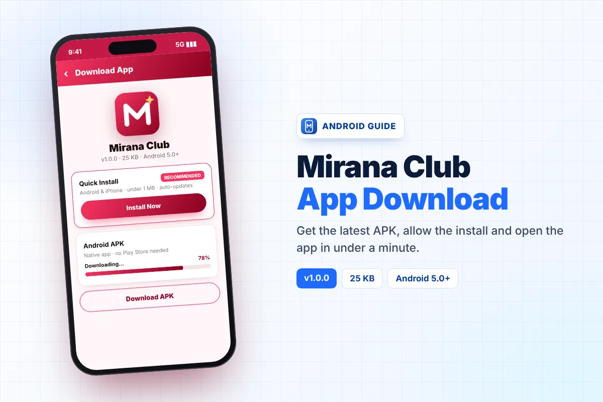 Mirana Club App Download for Android – APK Latest Version 1.0.0