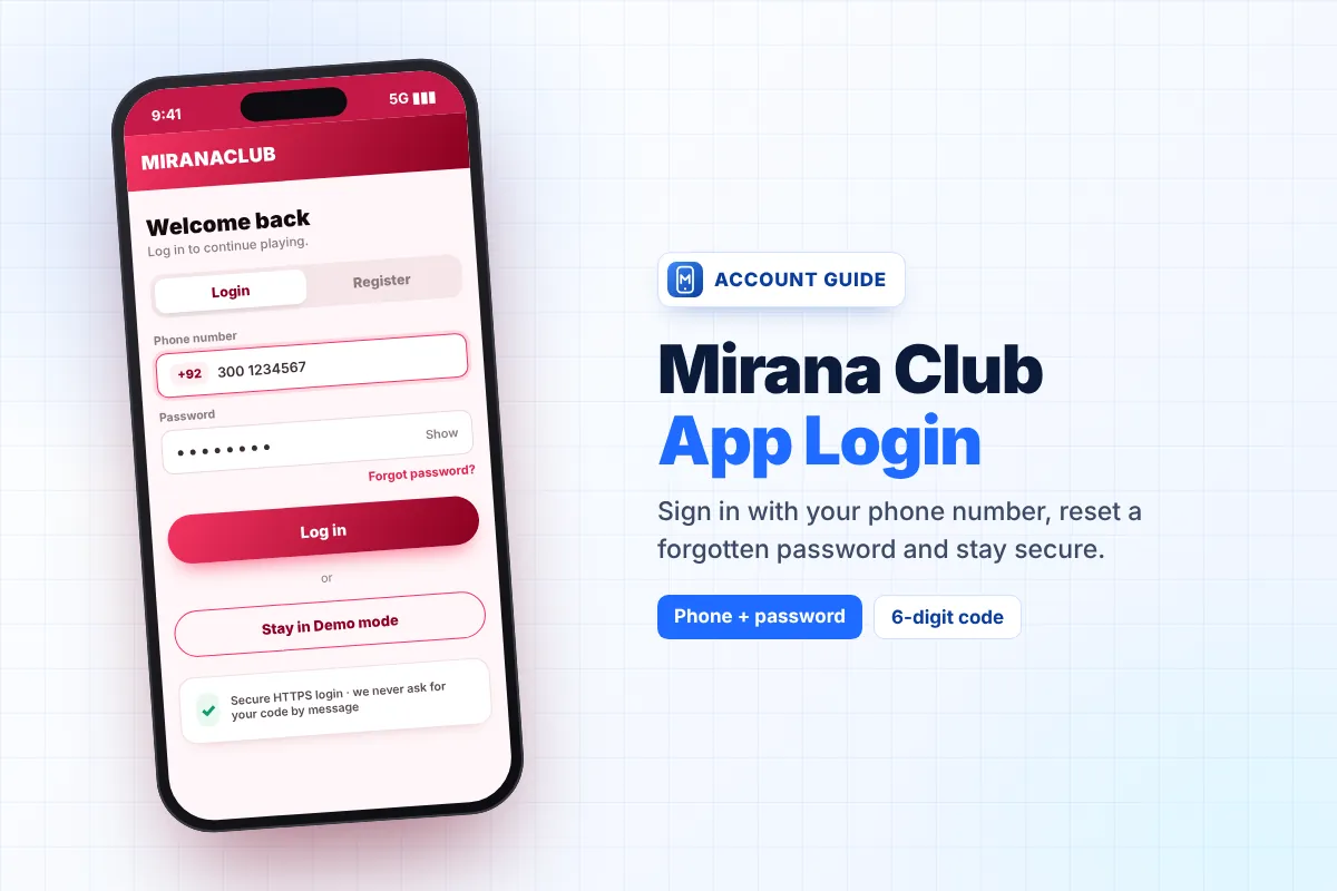 Mirana Club App Login – Sign In, Stay Logged In & Reset Password