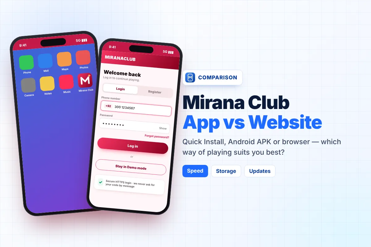 Mirana Club App Quick Install and Android APK options compared