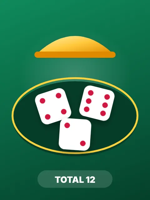 Sic Bo game in the Mirana Club app